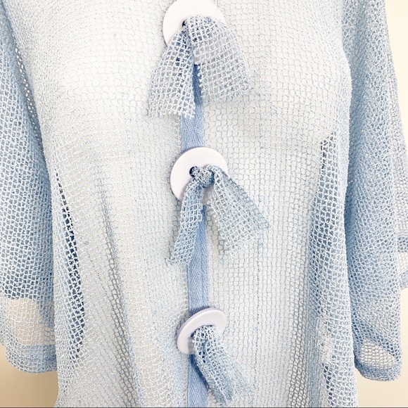 NOELLE sheer knit coverlet w/ small sequin detail - Picture 3 of 5